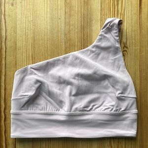 Lululemon One-Shoulder Light Pink Sports Bra
